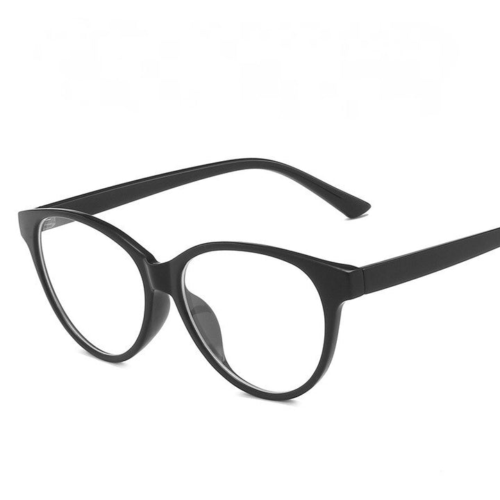 CCspace Unisex Full Rim Square Acetate Eyeglasses 55438 Full Rim CCspace China BrightBlack