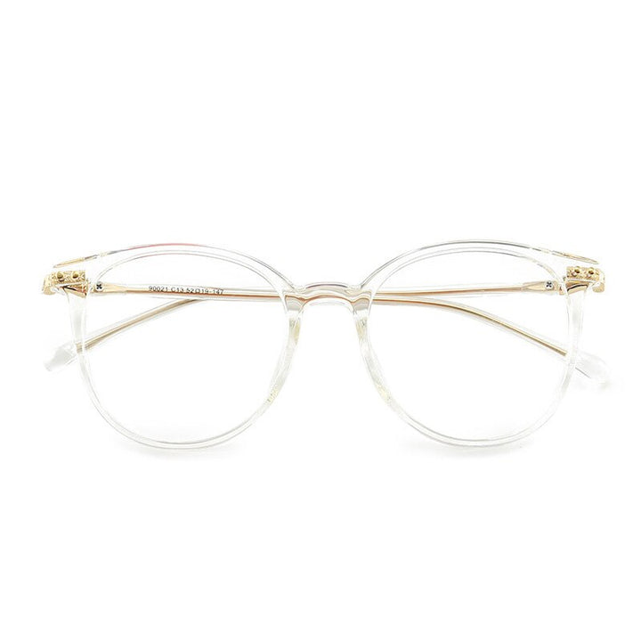 Kansept Unisex Full Rim Round Square Tr 90 Titanium Eyeglasses 90021 Full Rim Kansept
