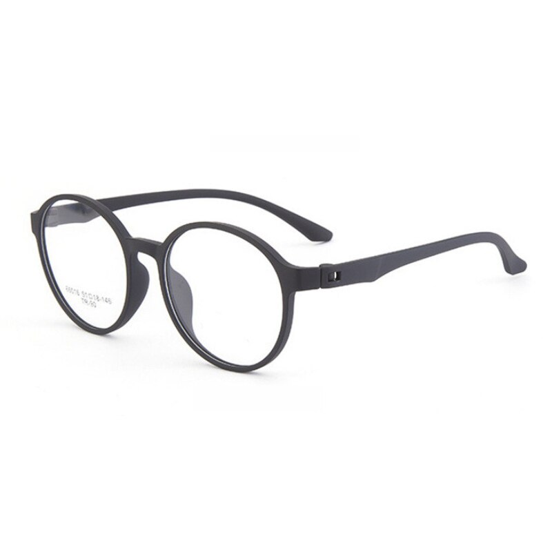 Handoer Unisex Full Rim Round Tr 90 Rubber Titanium Hyperopic Reading Glasses 66016 Reading Glasses Handoer 0 black