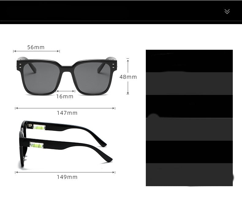 CCspace Unisex Full Rim Square Polarized Tr 90 Titanium Sunglasses 55364 Sunglasses CCspace