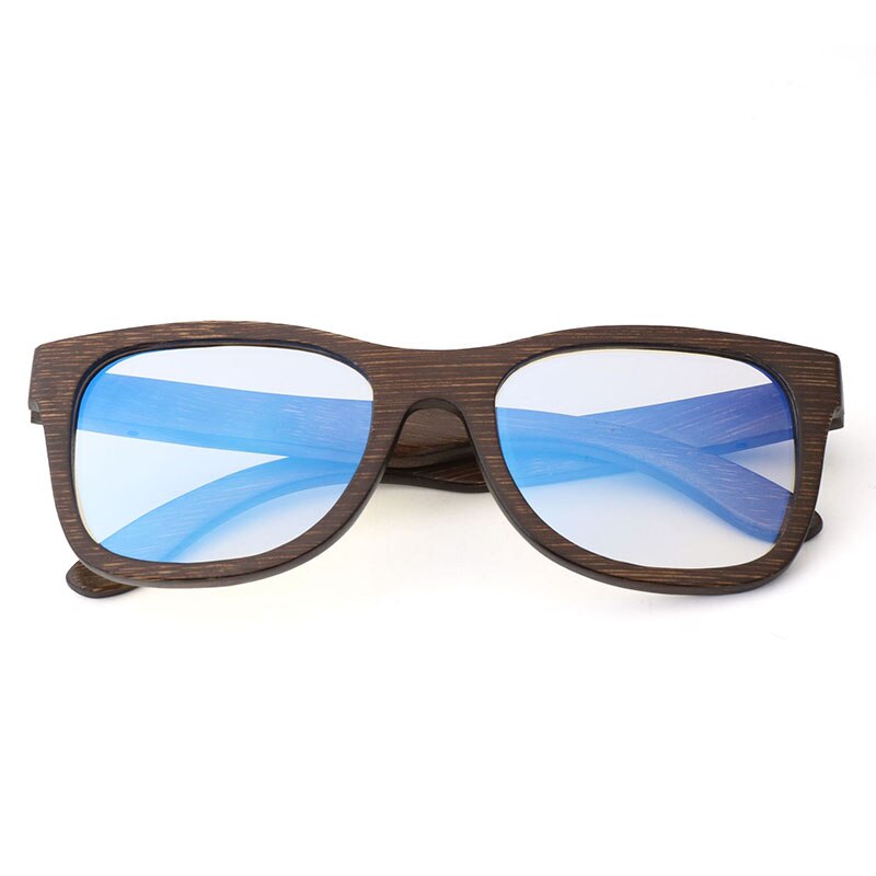 Hdcrafter Men's Full Rim Square Wood Eyeglasses 5677 Full Rim Hdcrafter Eyeglasses