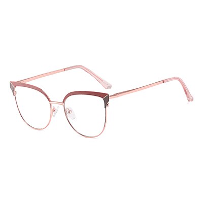 Ralferty Women's Full Rim Oval Cat Eye Acetate Alloy Eyeglasses F91226 Full Rim Ralferty C4 Cameo China