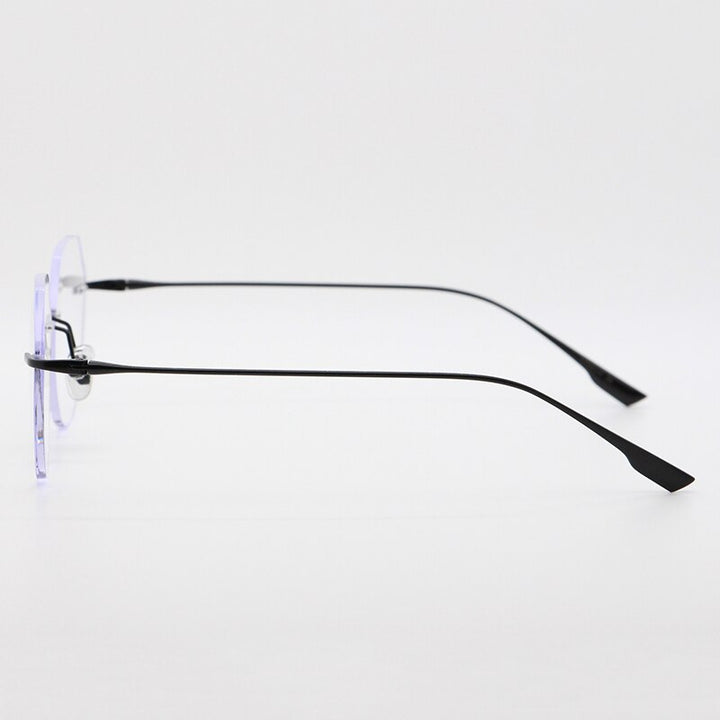 Bclear Unisex Rimless Square Titanium Frame Eyeglasses Myb1135 Rimless Bclear