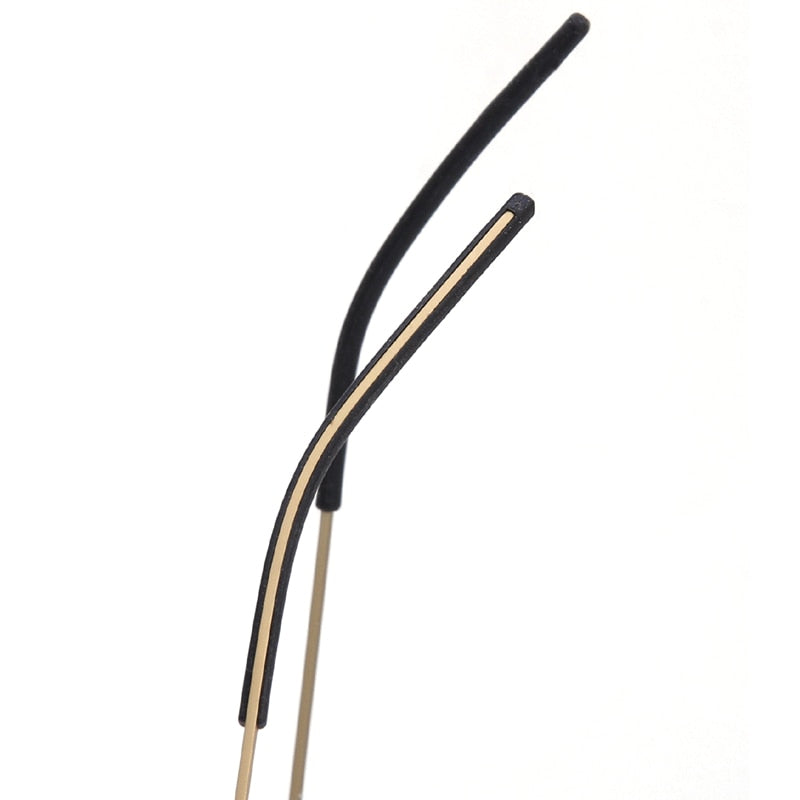 Muzz Unisex Full Rim Square Screwless Handcrafted Acetate IP Titanium Eyeglasses N6459 Full Rim Muzz