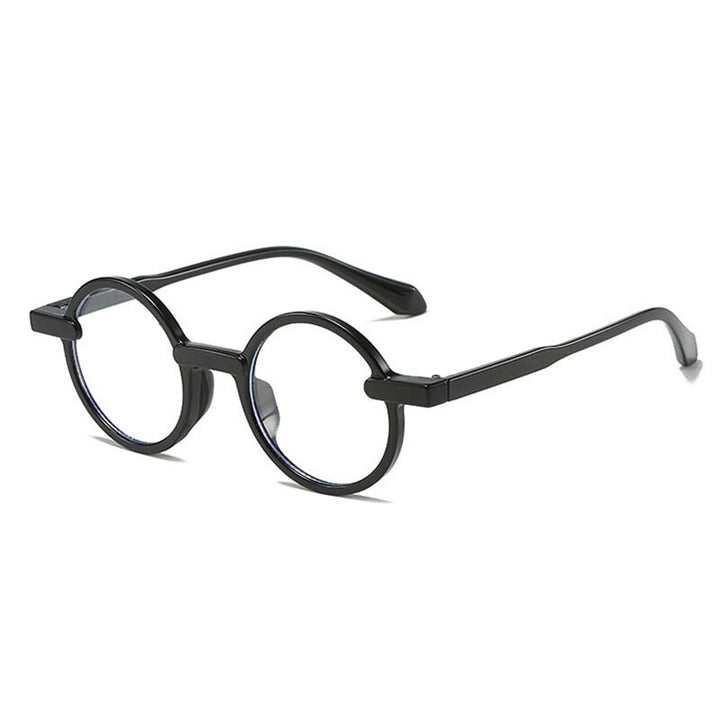 CCspace Unisex Full Rim Round Acetate Eyeglasses 55081 Full Rim CCspace
