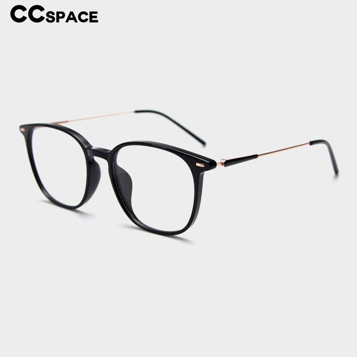 CCspace Unisex Full Rim Square Tr 90 Titanium Eyeglasses 55688 Full Rim CCspace