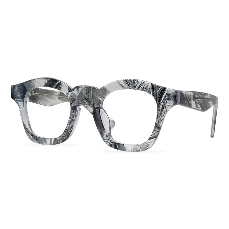 CCspace Unisex Full Rim Round Acetate Reading Glasses R47361 Reading Glasses CCspace
