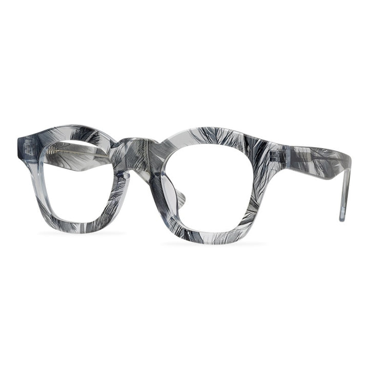 CCspace Unisex Full Rim Round Acetate Reading Glasses R47361 Reading Glasses CCspace