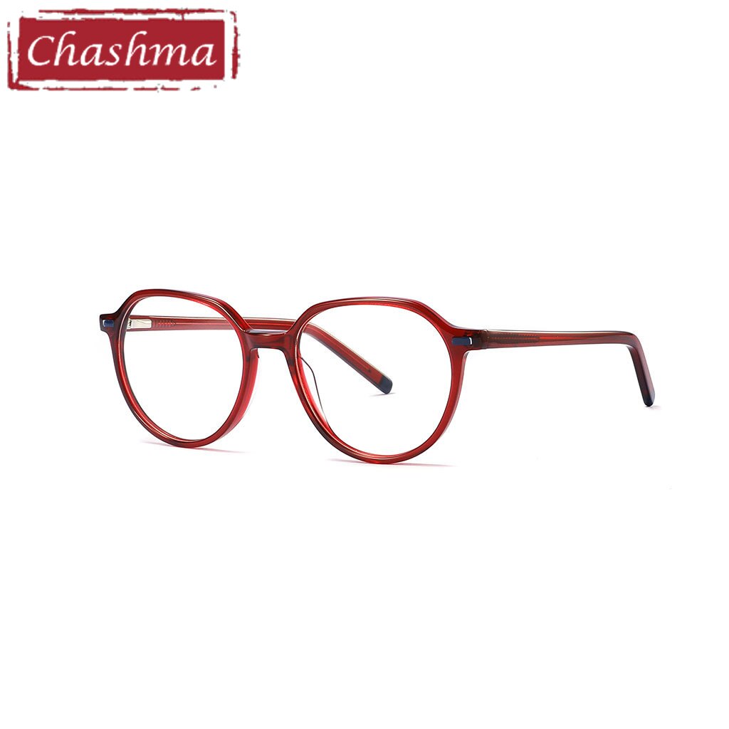 Chashma Unisex Children's Full Rim Oval Acetate Spring Hinge Eyeglasses 9043 Full Rim Chashma Pink