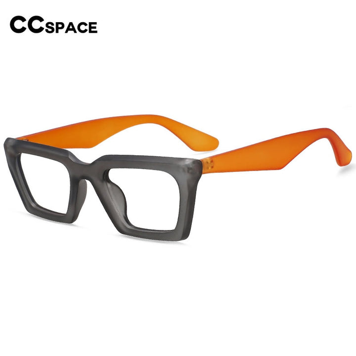 CCspace Unisex Full Rim Square Cat Eye Tr 90 Eyeglasses 55871 Full Rim CCspace