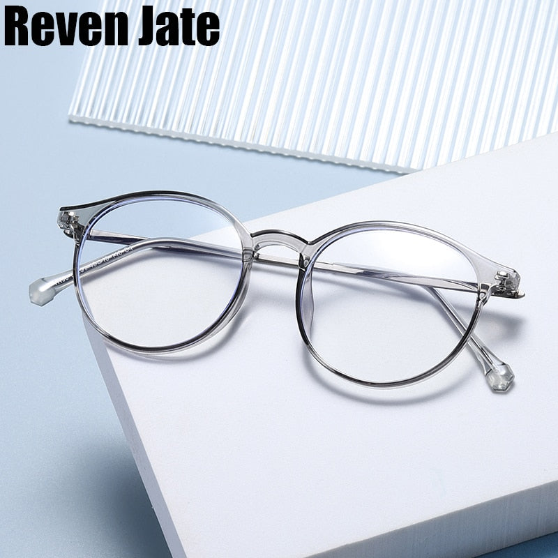 Reven Jate Unisex Full Rim Round Tr 90 Eyeglasses 81251 Full Rim Reven Jate
