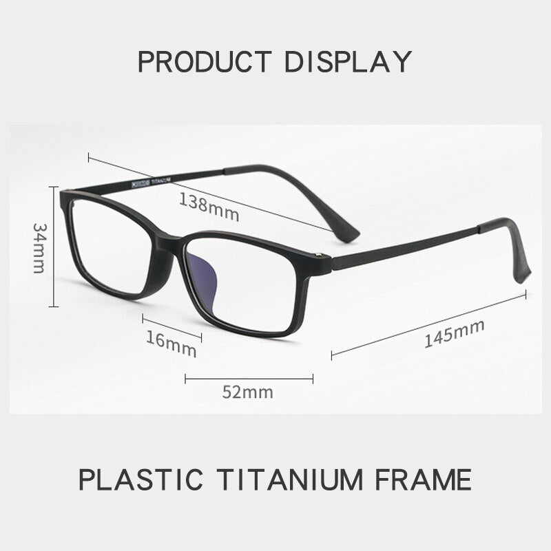 Yimaruili Unisex Full Rim Small Rectangle Square Tr 90 Titanium Eyeglasses 3085 Full Rim Yimaruili Eyeglasses