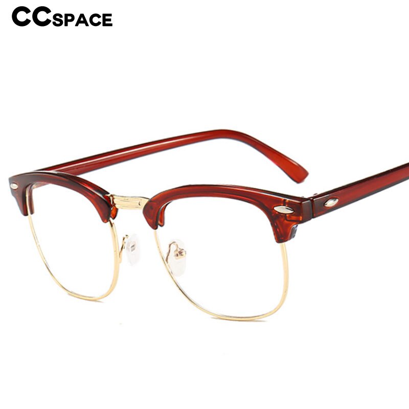 CCspace Unisex Full Rim Square Tr 90 Eyeglasses 54622 Full Rim CCspace