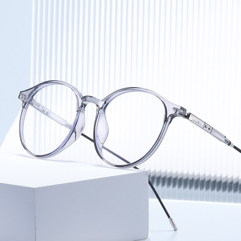 Reven Jate Unisex Full Rim Round Tr 90 Eyeglasses 81233 Full Rim Reven Jate