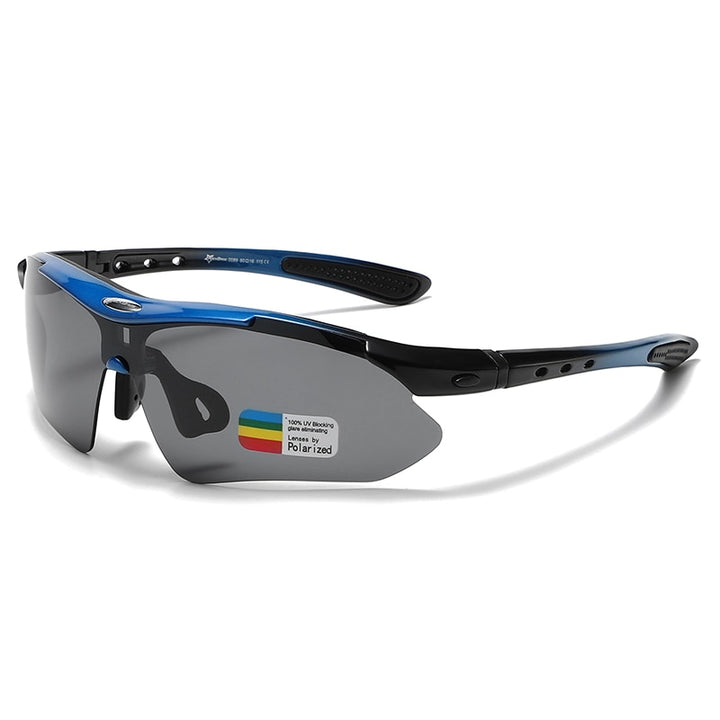 Reven Jate Men's Semi Rim Rectangle Goggle Tr 90 Sunglasses 0089 Sunglasses Reven Jate