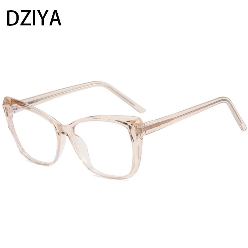 Dziya Unisex Full Rim Square Cat Eye Tr 90 Titanium Presbyopic Reading Glasses 60861 Reading Glasses Dziya +25 C6 