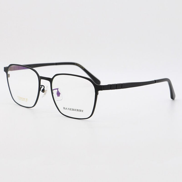 Bclear Unisex Full Rim Square Titanium Frame Eyeglasses My71075 Full Rim Bclear