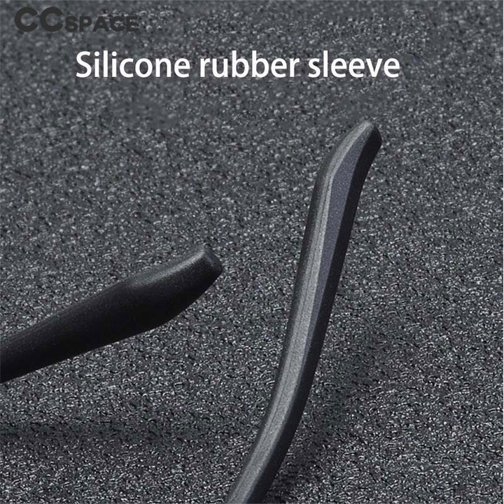 CCspace Unisex Full Rim Round Tr 90 Titanium Eyeglasses 55257 Full Rim CCspace