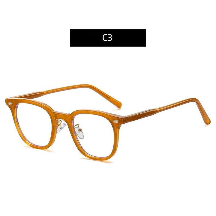 Zirosat Women's Full Rim Tr 90 Square Frame Eyeglasses B1811 Full Rim Zirosat C3