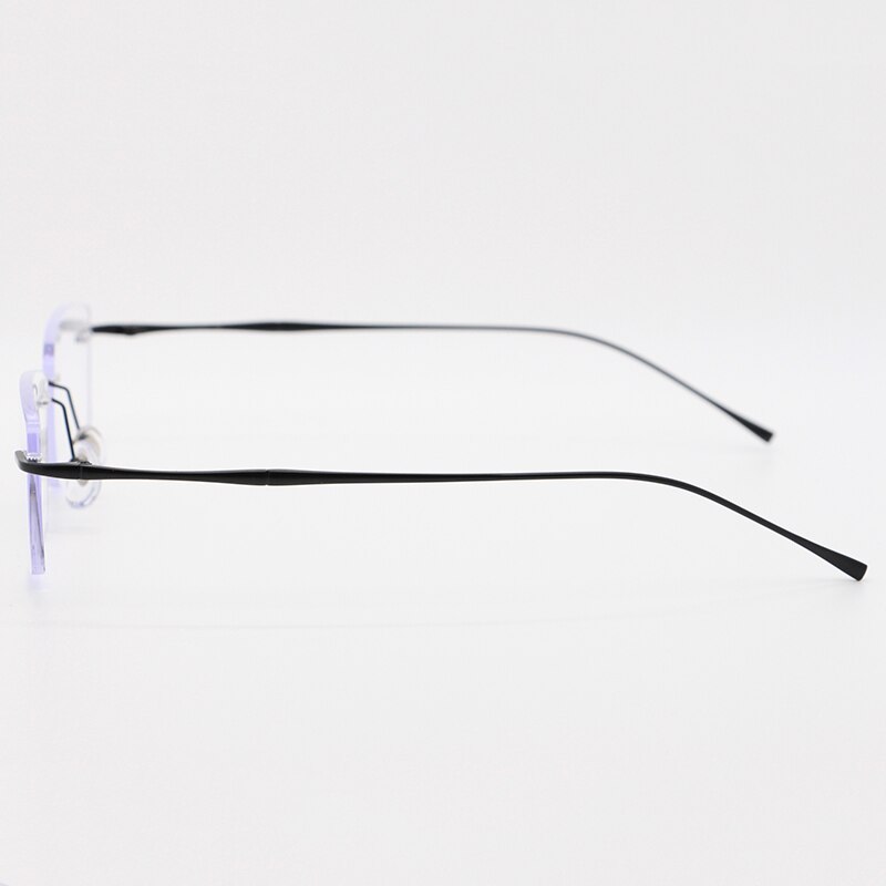 Bclear Unisex Rimless Square Titanium Frame Eyeglasses My632 Rimless Bclear