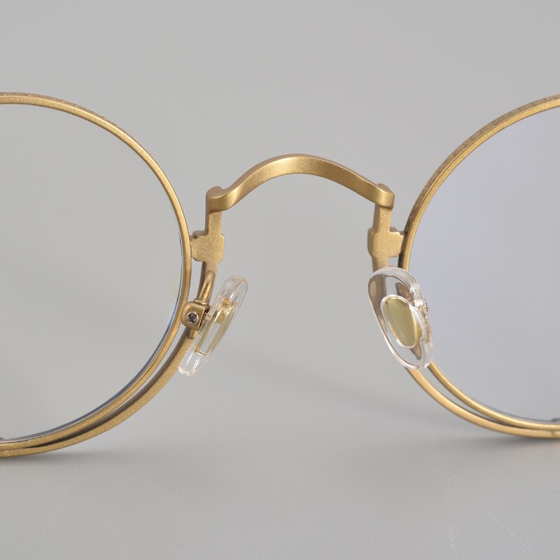Muzz Unisex Full Rim Small Round Titanium Eyeglasses 5919 Full Rim Muzz