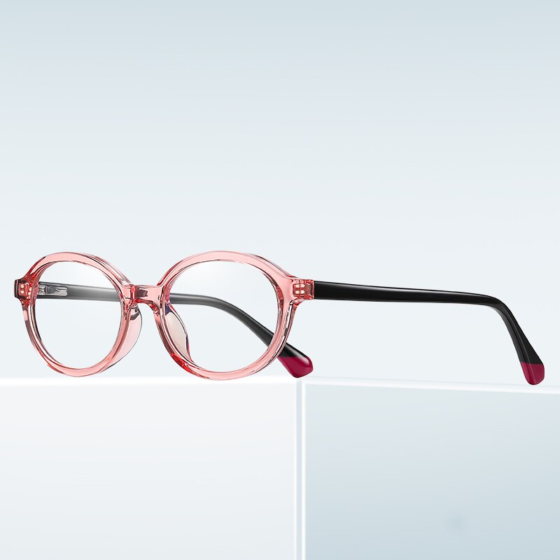 Gmei Unisex Children's Full Rim Round Small Square Tr 90 Titanium Eyeglasses 20205 Full Rim Gmei Optical