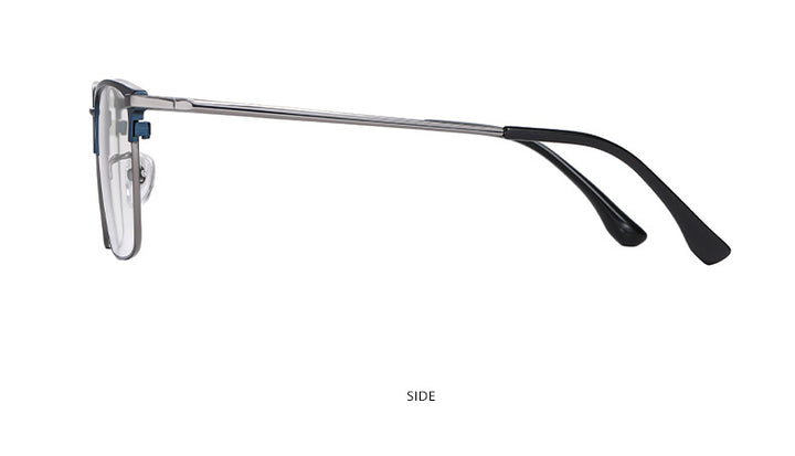 Hotochki Men's Full Rim Square Titanium Frame Eyeglasses Yj2037 Full Rim Hotochki