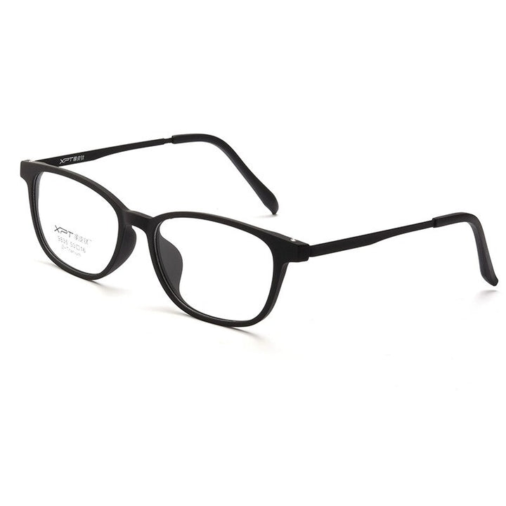 Zirosat Unisex Full Rim Square Tr 90 Titanium Eyeglasses 9835 Full Rim Zirosat black