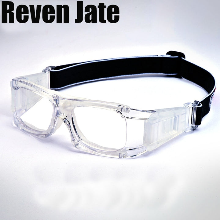 Reven Jate Unisex Full Rim Square Acetate Tr 90 Resin Sport Goggle Wrap Around Eyeglasses 881 Full Rim Reven Jate