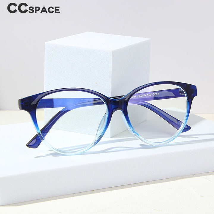 CCspace Unisex Full Rim Square Acetate Eyeglasses 55438 Full Rim CCspace
