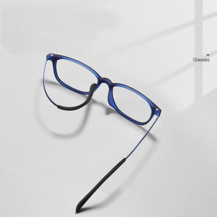 Zirosat Unisex Full Rim Square Tr 90 Titanium Eyeglasses 9835 Full Rim Zirosat