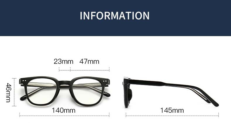 CCspace Unisex Full Rim Square Tr 90 Titanium Eyeglasses 55917 Full Rim CCspace