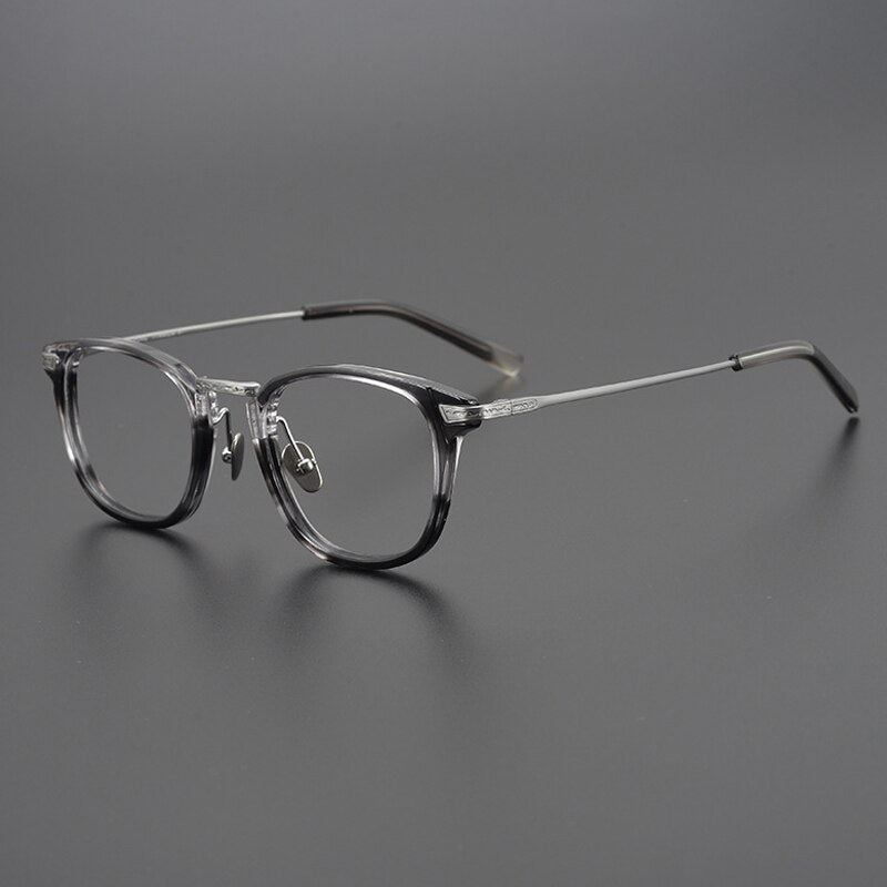 Gatenac Unisex Full Rim Square Tr 90 Titanium Eyeglasses Gxyj966 Full Rim Gatenac
