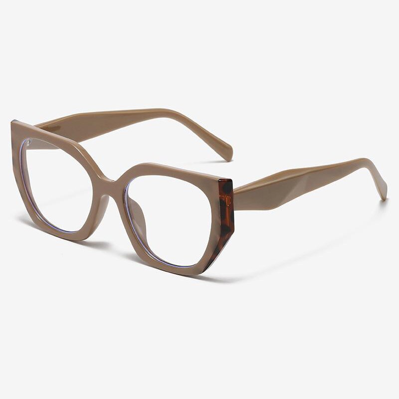 CCspace Unisex Full Rim Square Cat Eye Acetate Eyeglasses 55312 Full Rim CCspace