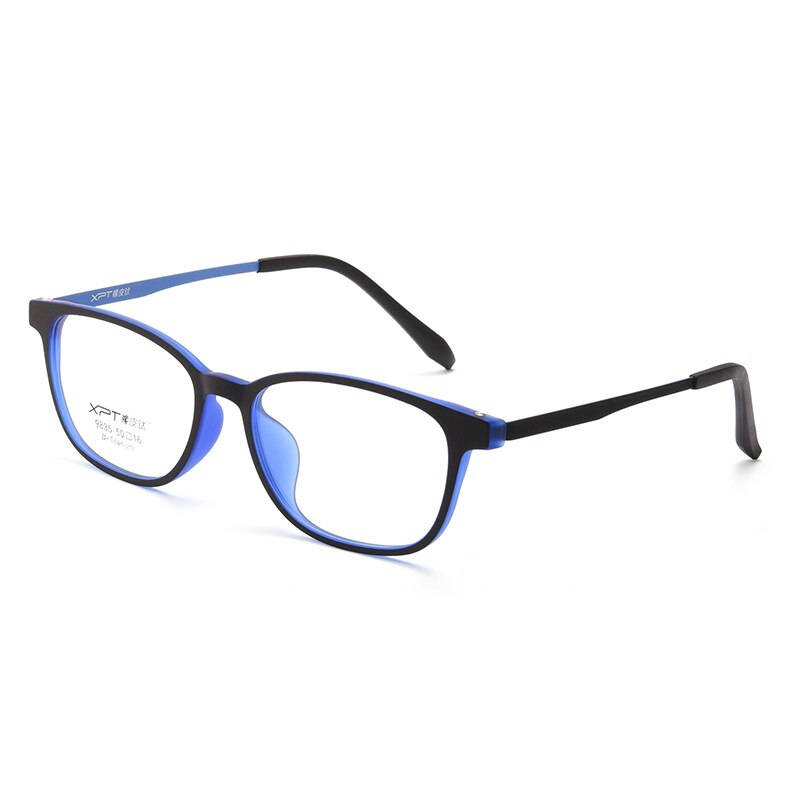 Zirosat Unisex Full Rim Square Tr 90 Titanium Eyeglasses 9835 Full Rim Zirosat