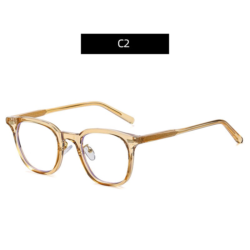 Zirosat Women's Full Rim Tr 90 Square Frame Eyeglasses B1811 Full Rim Zirosat C2