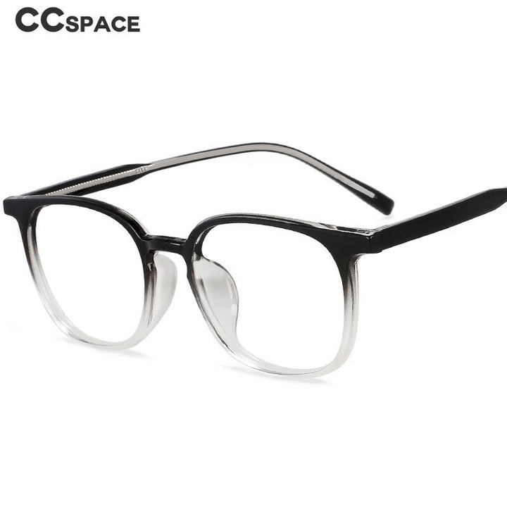 CCspace Unisex Full Rim Square Tr 90 Acetate Eyeglasses 55518 Full Rim CCspace
