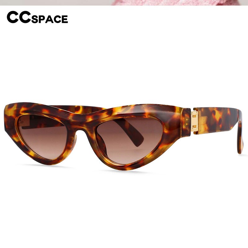 CCspace Women's Full Rim Cat Eye Resin Frame Sunglasses 54473 Sunglasses CCspace Sunglasses
