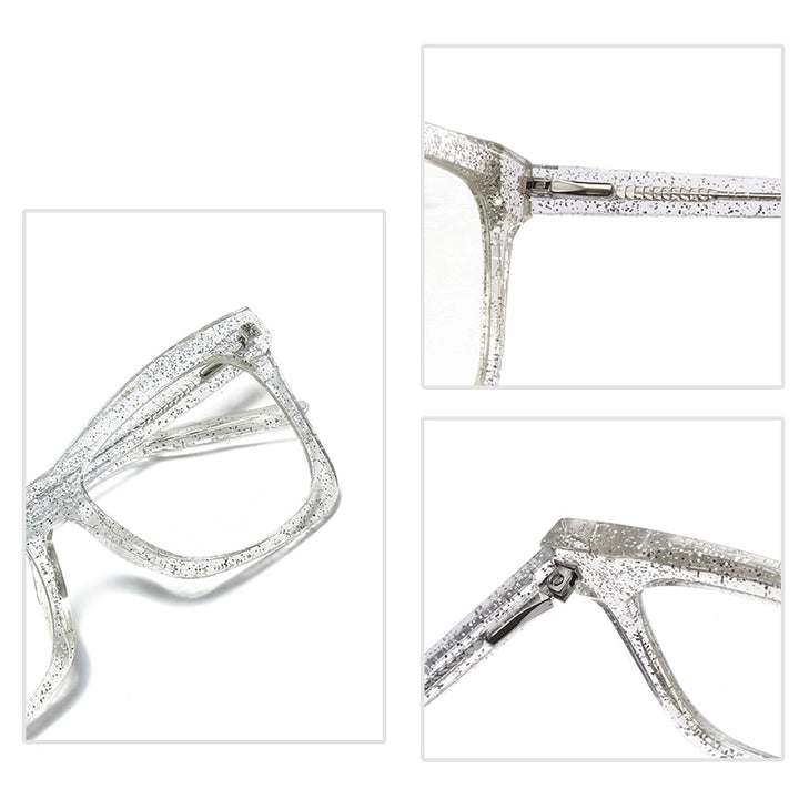 Gmei Women's Full Rim TR 90 Titanium Cat Eye Frame Eyeglasses 2042 Full Rim Gmei Optical