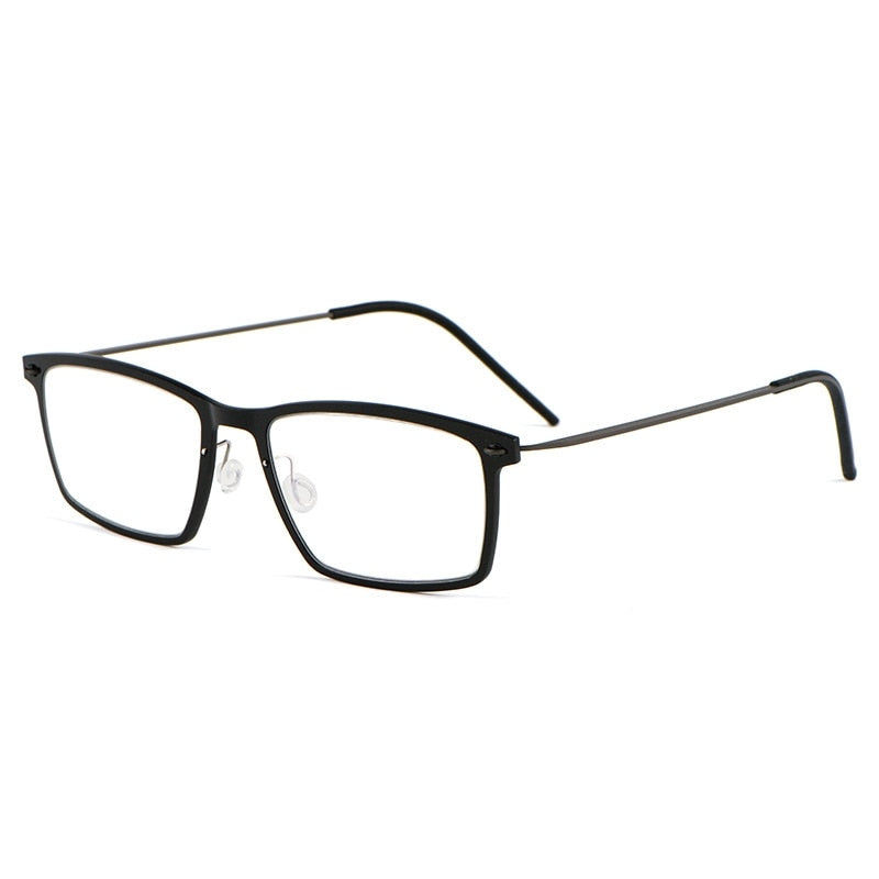 Yimaruili Unisex Full Rim Square Nylon Titanium Screwless Eyeglasses 6544ND Full Rim Yimaruili Eyeglasses