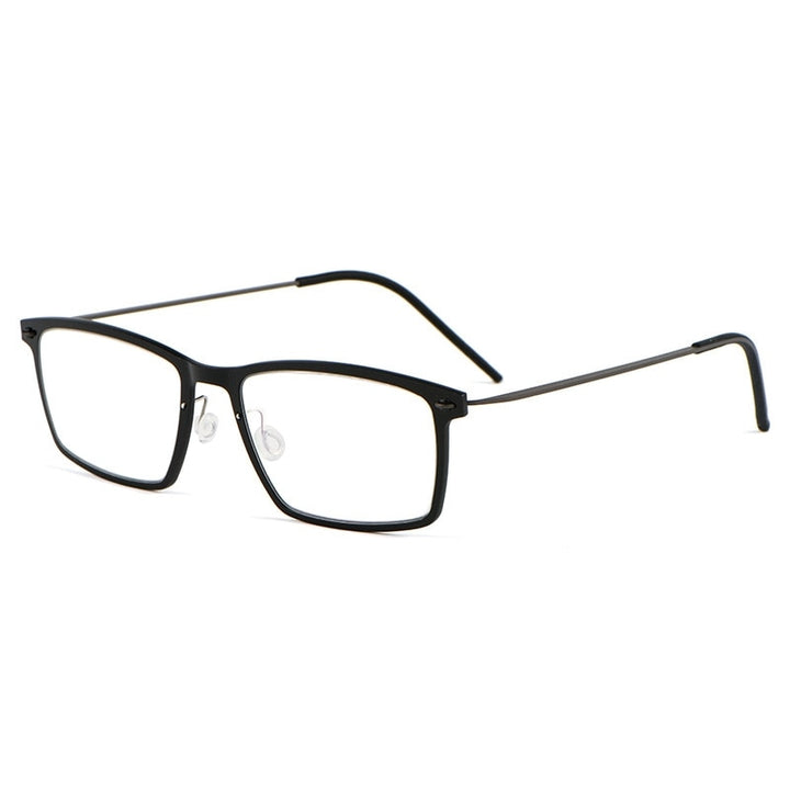 Yimaruili Unisex Full Rim Square Nylon Titanium Screwless Eyeglasses 6544ND Full Rim Yimaruili Eyeglasses