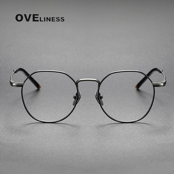 Oveliness Unisex Full Rim Round Square Titanium Eyeglasses Mira Full Rim Oveliness