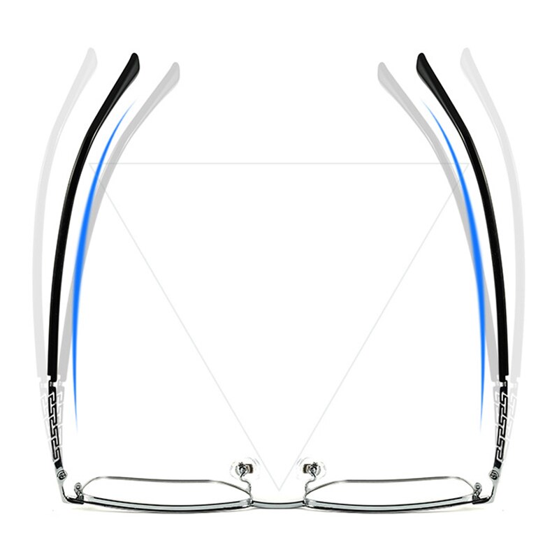 Hotochki Men's Full Rim Square Tr 90 Titanium Frame Eyeglasses T8631t Full Rim Hotochki