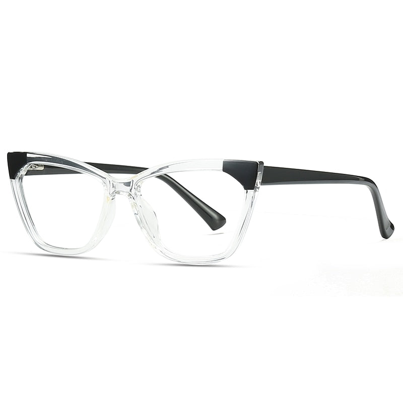 Gmei Women's Full Rim TR 90 Titanium Cat Eye Frame Eyeglasses 2040 Full Rim Gmei Optical C2