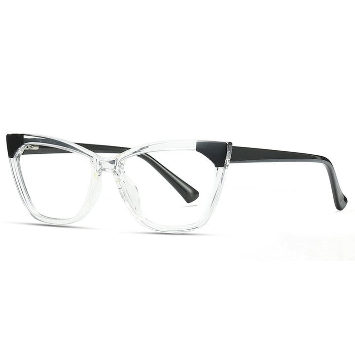 Gmei Women's Full Rim TR 90 Titanium Cat Eye Frame Eyeglasses 2040 Full Rim Gmei Optical C2