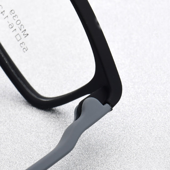 Zirosat Unisex Full Rim Square Ultem Frame Eyeglasses M2039 Full Rim Zirosat