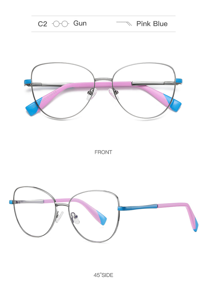 Hdcrafter Women's Full Rim Cat Eye Frame Eyeglasses 3019 Full Rim Hdcrafter Eyeglasses