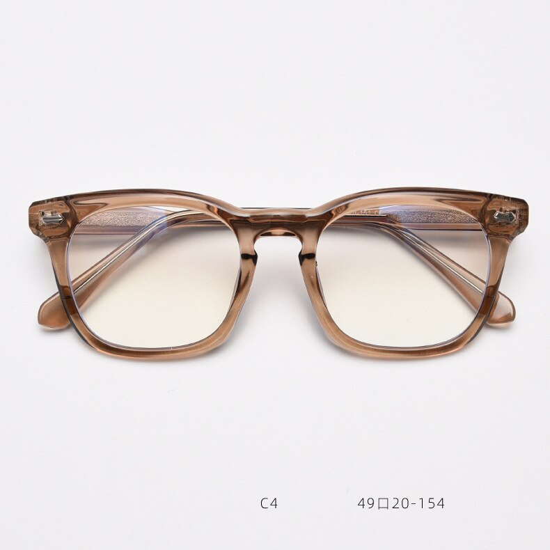 CCspace Unisex Full Rim Square Cat Eye Tr 90 Acetate Eyeglasses 55801 Full Rim CCspace Pink China