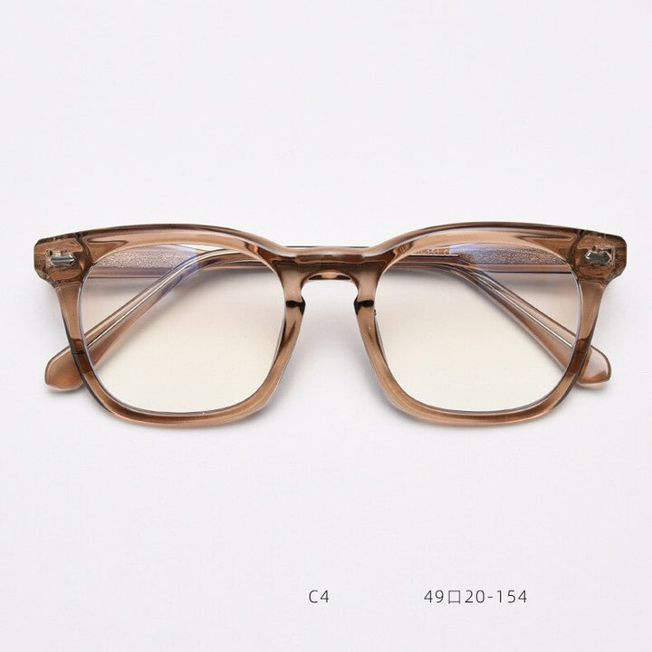 CCspace Unisex Full Rim Square Cat Eye Tr 90 Acetate Eyeglasses 55801 Full Rim CCspace Pink China