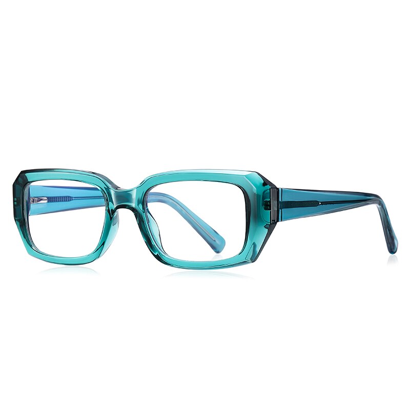 Reven Jate Unisex Full Rim Square Acetate Eyeglasses 2154 Full Rim Reven Jate C6